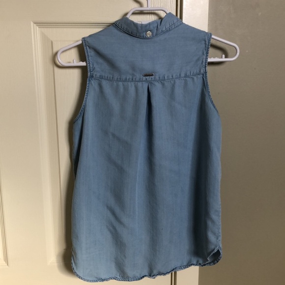Ripzone Jean chambray button up vest, size XS - Picture 2 of 3